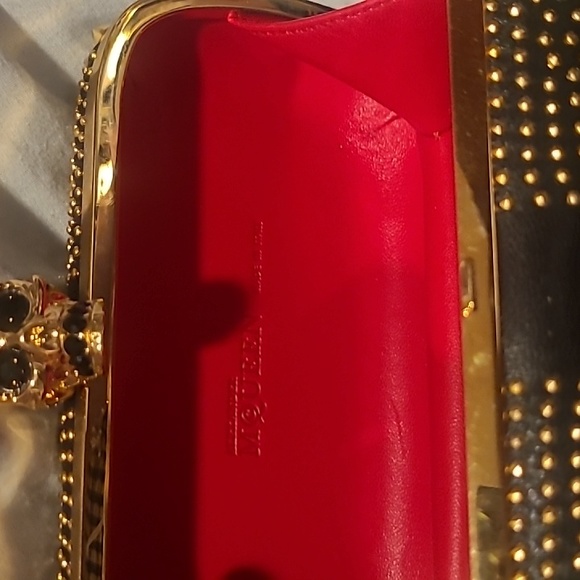 Alexander McQueen Skull Embellished Studded Union Jack Box Clutch - Picture 3 of 4